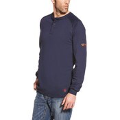 Ariat FR Long Sleeve Work Henley in Navy